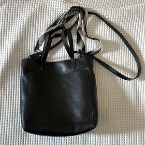 Madewell Zip-Top Medium Transport Tote True Black